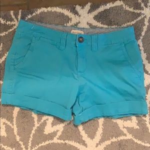 Red camel shorts